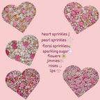 Confect Silver Hearts & White Pearls | Edible Mother's Day Sprinkles | Grocsy