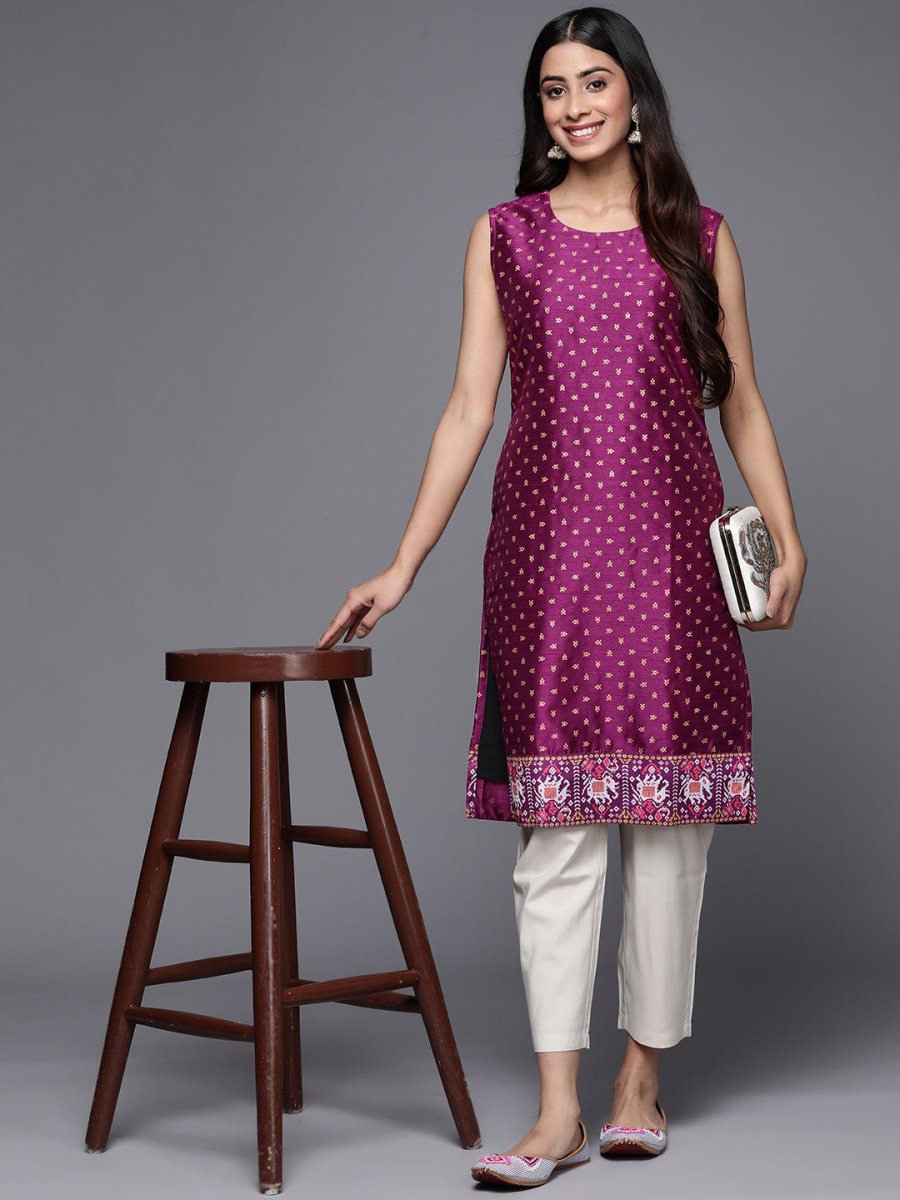 Ahalyaa Ethnic Print Tunic | Grocsy