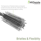 MiDazzle Hair Brush (Grey) MIHB0034 | Grocsy