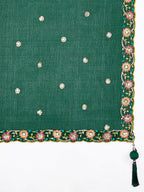 House of Panchhi Navy Blue Pure Georgette Sequins And Thread Embroidery Lehenga Choli & Dupatta | Grocsy