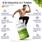 Health Veda Organics Plant Based B-Complex Tablets | Grocsy