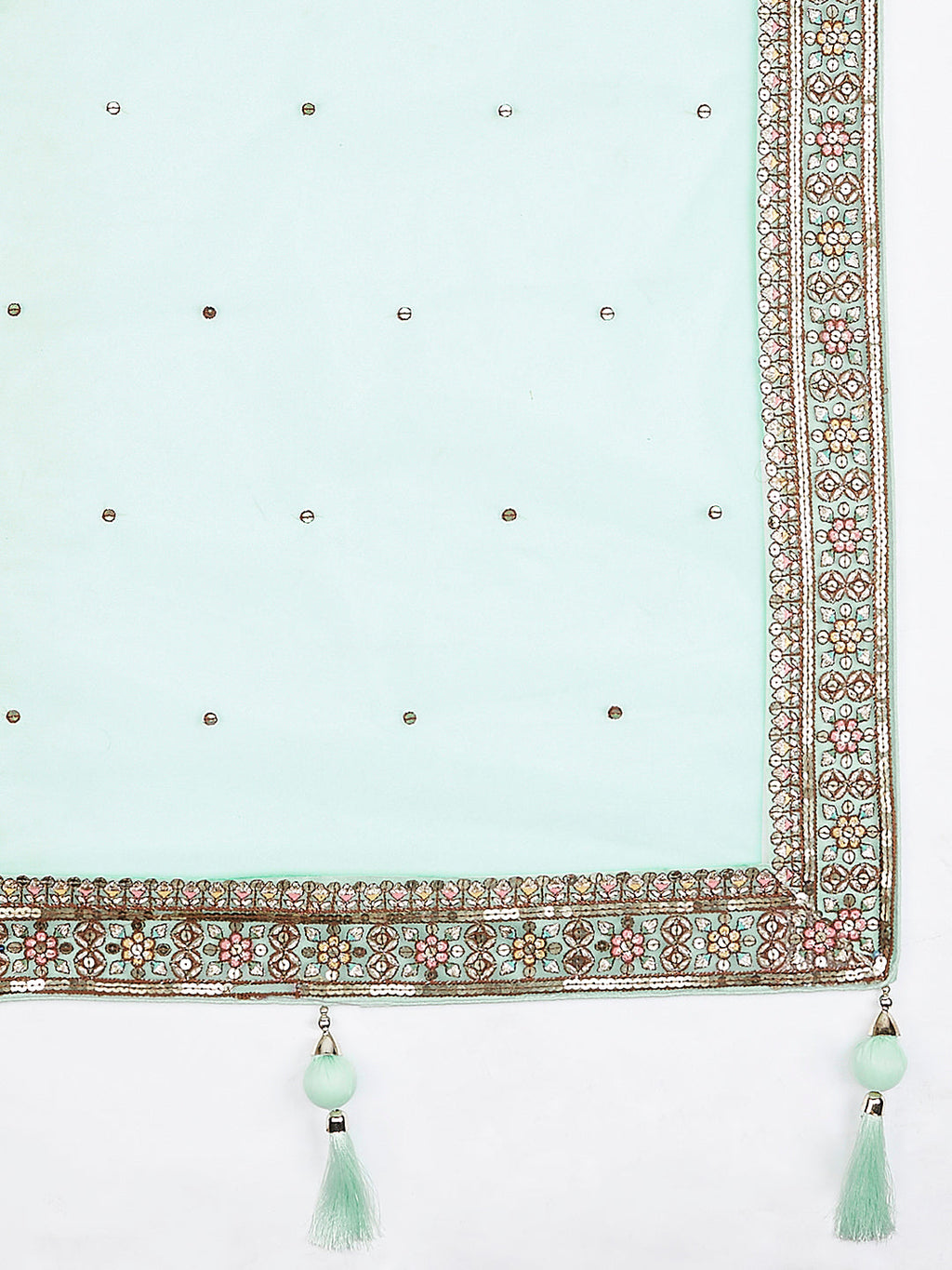 House of Panchhi Burgundy Pure Georgette Sequins And Thread Embroidery Lehenga Choli & Dupatta | Grocsy