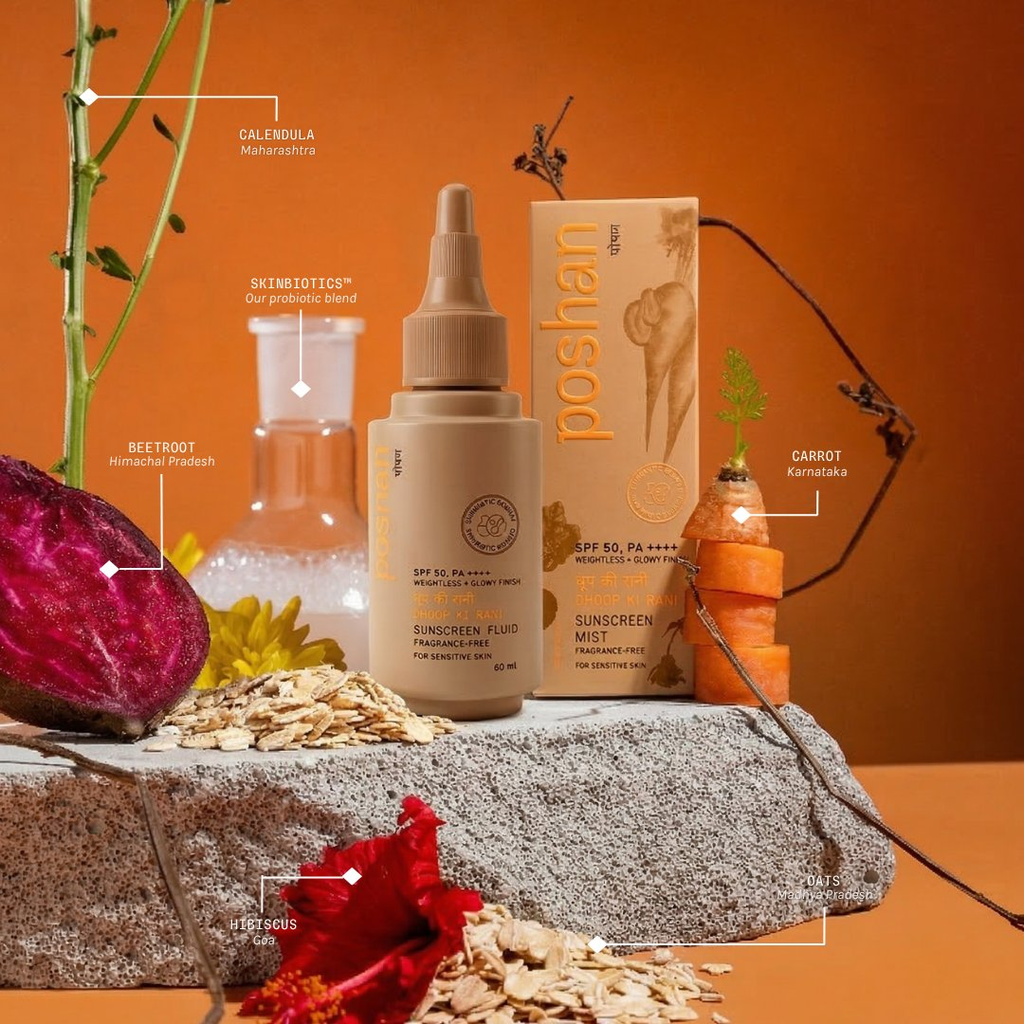 Poshan Skincare Dhoop Si Roshni Routine | Grocsy