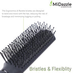 MiDazzle Hair Brush (Wooden) MIHB0036 | Grocsy