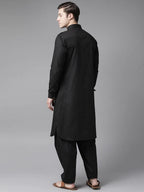 Fabmade Men Black Pathani Suits | Grocsy