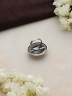 trueBrowns Silver Tone Dome Ring | Grocsy