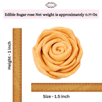 Confect Gold | Edible Metallic Sugar Roses Topper | Grocsy