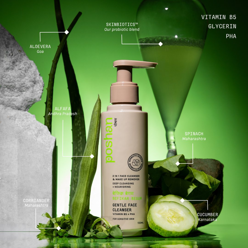 Poshan Skincare Your Daily Poshan 2-Min Essentials Routine! | Grocsy
