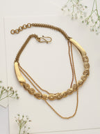 trueBrowns Brass Rose Layererd Necklace | Grocsy