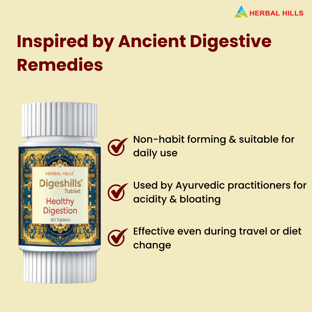 Herbal Hills Ayurveda Digeshills Tablets | Grocsy