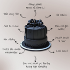 Confect Black Fondant | Edible Sugarpaste | Grocsy