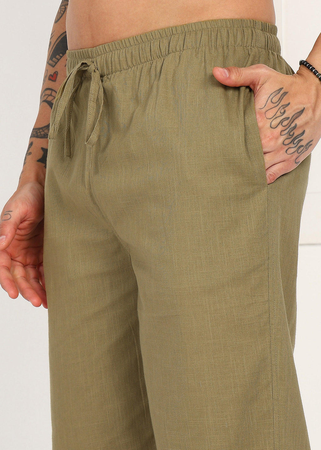 Fabmade Olive Root Linen Pyjama | Grocsy