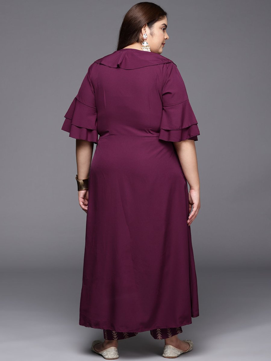Ahalyaa Women Plus Size Tunic with Trousers | Grocsy