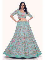 Myra Firozi Soft Net Embroidered Designer Lehenga Choli | Grocsy