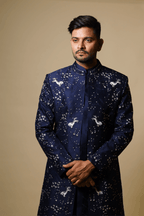 Flying Unicorn Designer Men's Kurta by Hilo Design | Grocsy