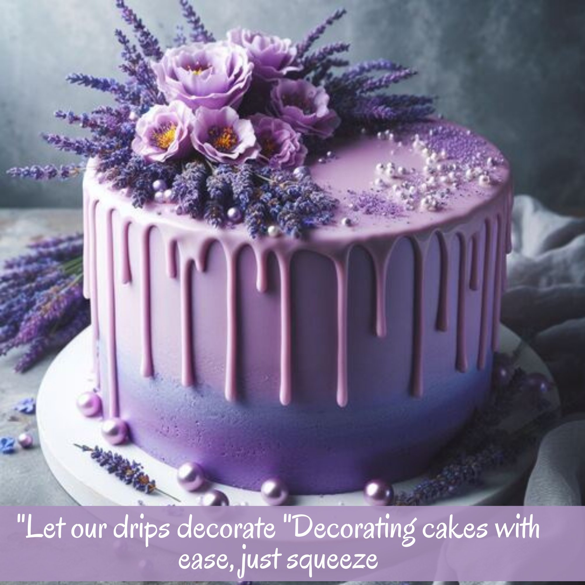 Confect Luscious Lavender | Edible Drips | Grocsy