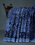 Shades of Black And Grey With Kalamkari Print Munga Cotton Saree By Gayathri Reddy Designer Studio | Grocsy