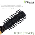 MiDazzle Hair Brush (Wooden) MIHB0037 | Grocsy