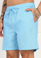 Fabmade Skyflow Linen Shorts | Grocsy