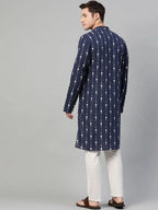 Fabmade Men Printed Straight Kurta | Grocsy