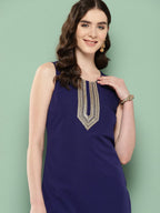 Ahalyaa Women Yoke Design Sequinned Kurta | Grocsy