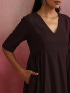 trueBrowns Cola Cotton Dobby Dress | Grocsy