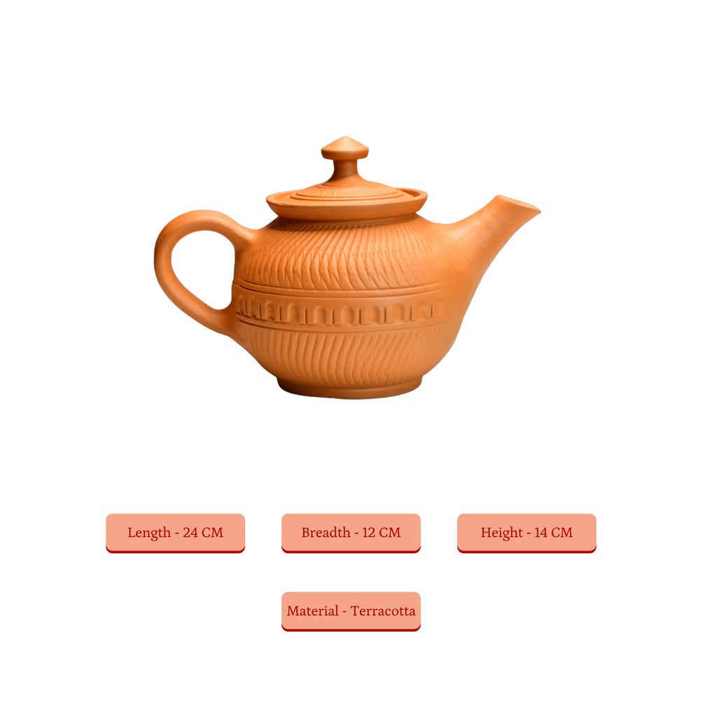 Sowpeace Premium Large Terracotta Kettle for Tea and Coffee | Grocsy