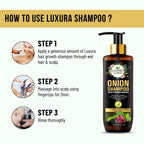 Luxura Sciences Onion Oil Shampoo For Hair Growth | Grocsy