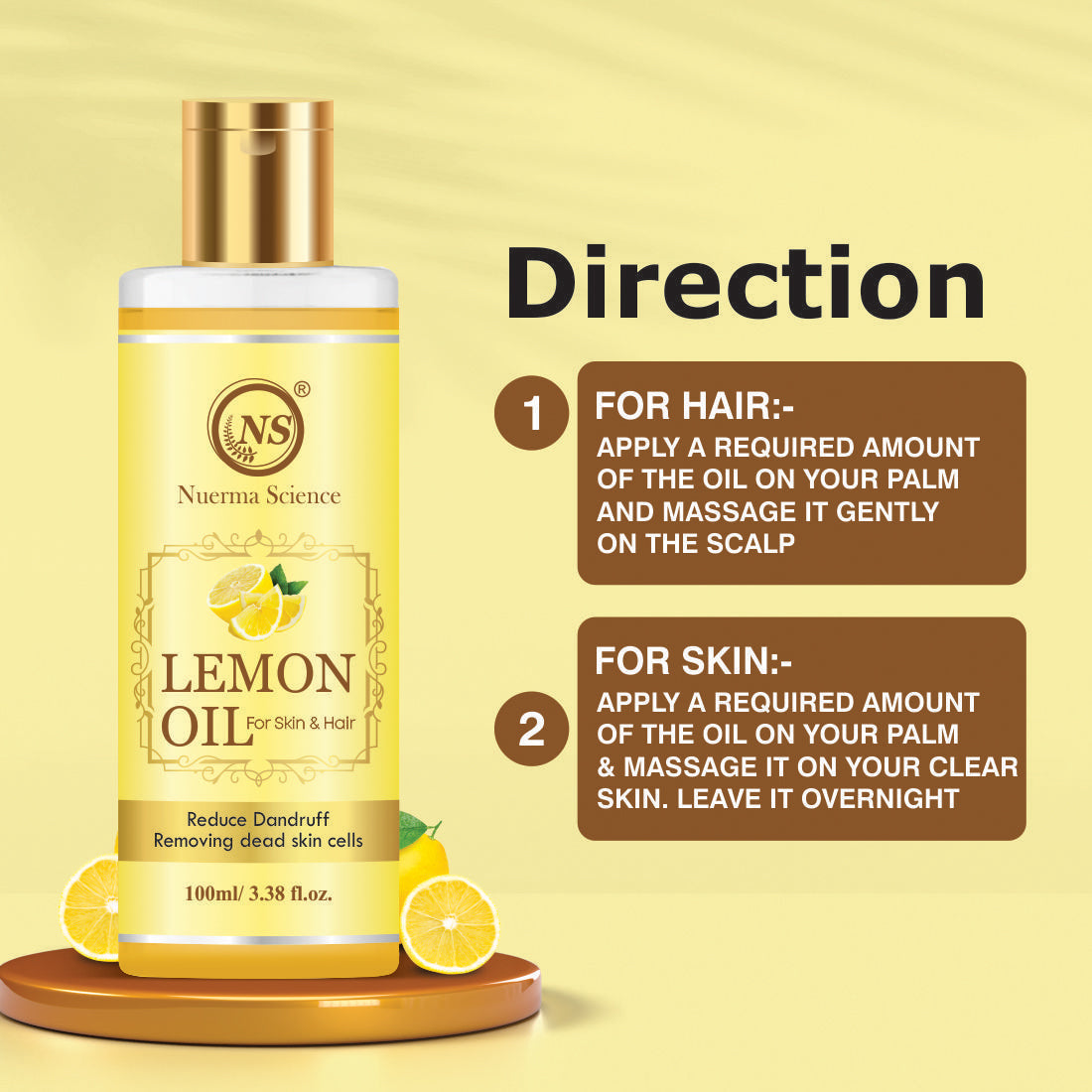 Nuerma Science Lemon Oil For Skin & Hair | Grocsy