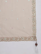 House of Panchhi Rose Gold Pure Georgette Sequins And Thread Embroidery Lehenga Choli & Dupatta | Grocsy