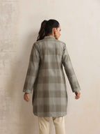 trueBrowns Green Check Winter Shirt Top | Grocsy