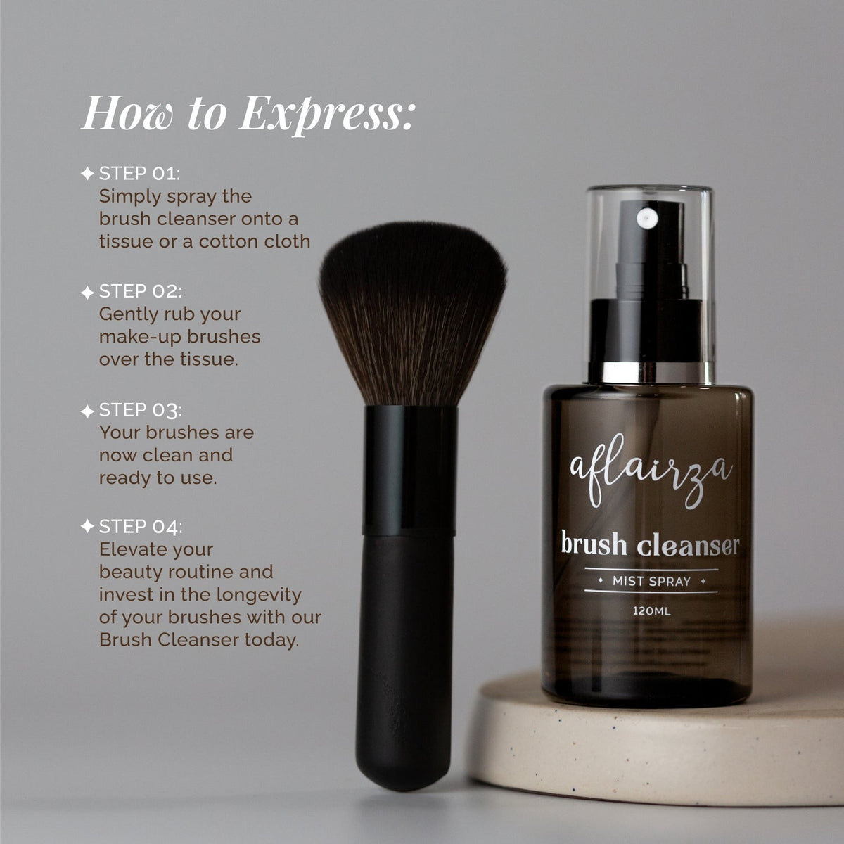Aflairza Brush Cleanser for Extends Brush Life, Maintains Softness & Shape | Grocsy
