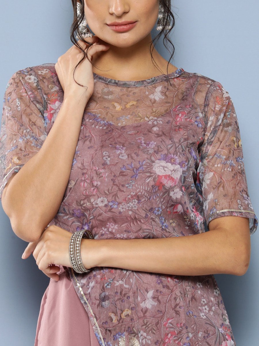 Ahalyaa Printed Waist Tie-Ups Basic Jumpsuit | Grocsy