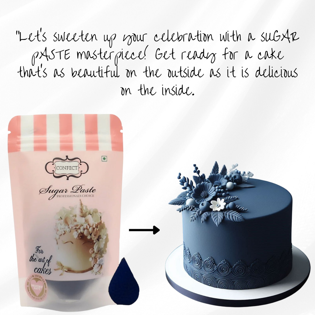Confect Nightsky Navy Fondant | Edible Sugarpaste | Grocsy