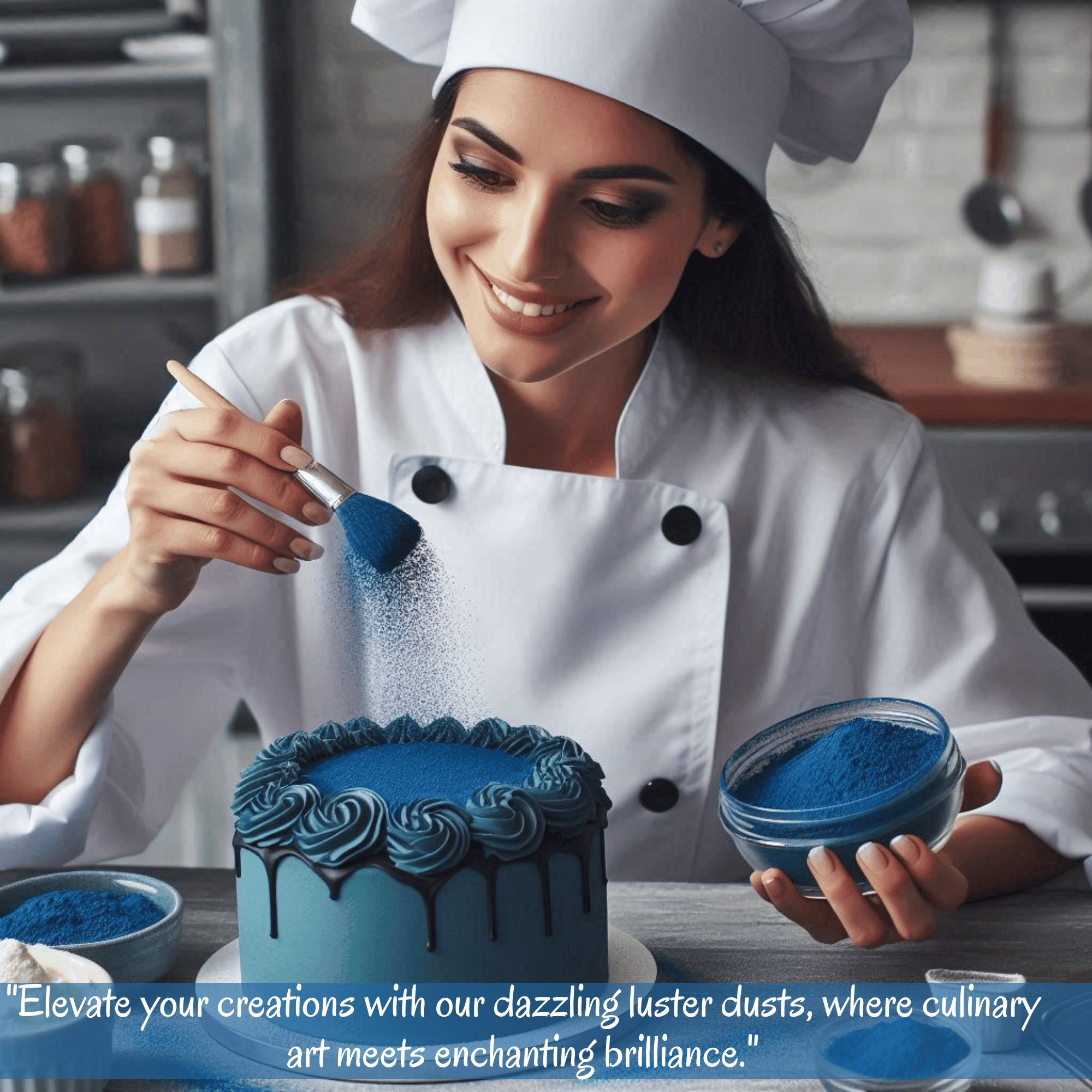 Confect Poppy Blue | Edible Luster Dust | Grocsy