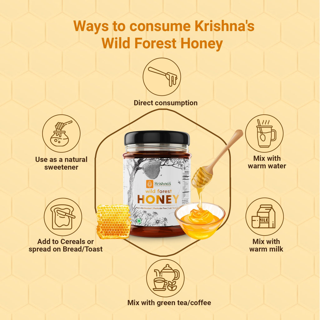Krishna'S Herbal & Ayurveda Pure Wild Forest Honey | Grocsy
