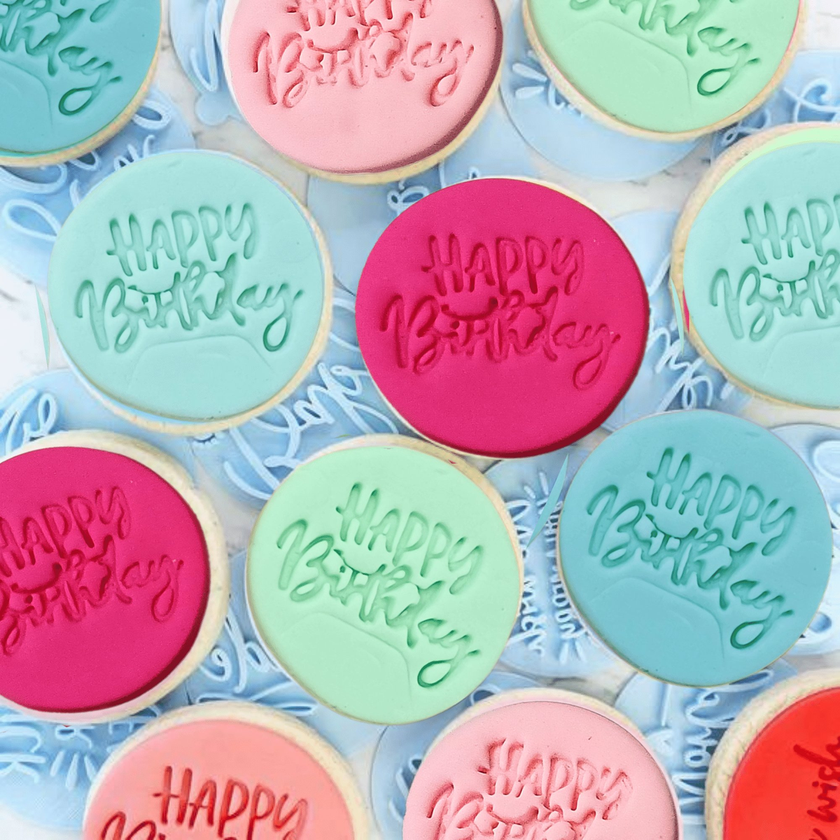 Confect Celebration Stencils Toppers Cutters | Celebration Topper Cutter (Happy Birthday 01) | Grocsy