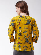 InWeave Women's Quirky Top With Sleevs | Grocsy