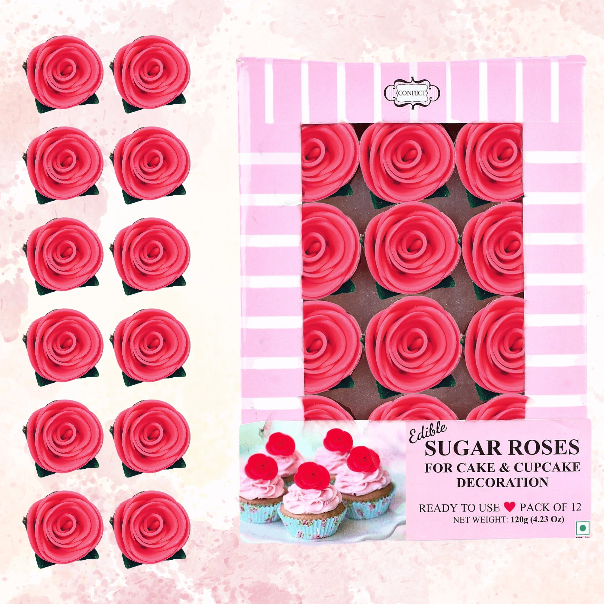 Confect Hot Pink | Edible Sugar Flowers | Grocsy