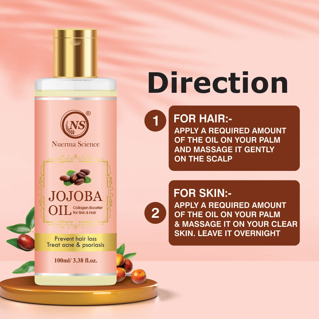 Nuerma Science Jojoba Hair & Skin Oil | Grocsy