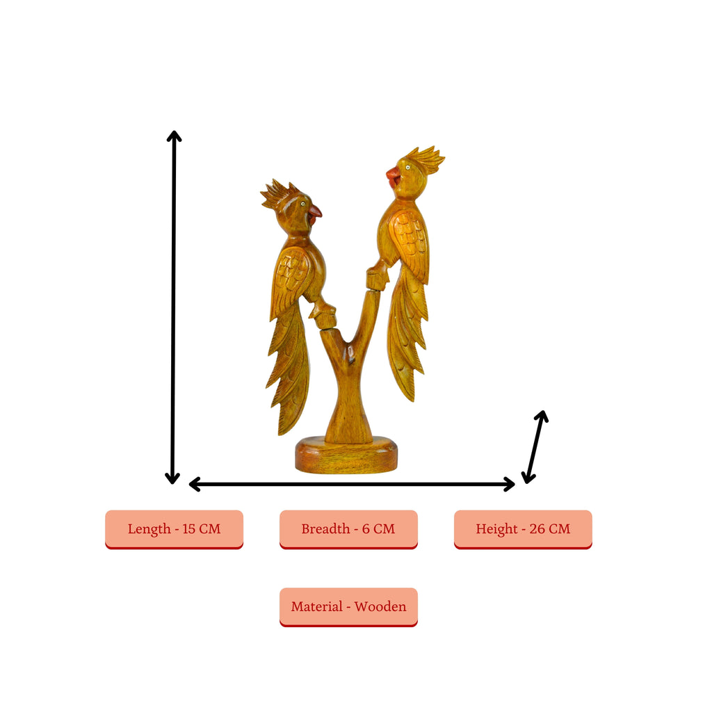 Sowpeace Hand Carved Wooden Parrot Set | Grocsy