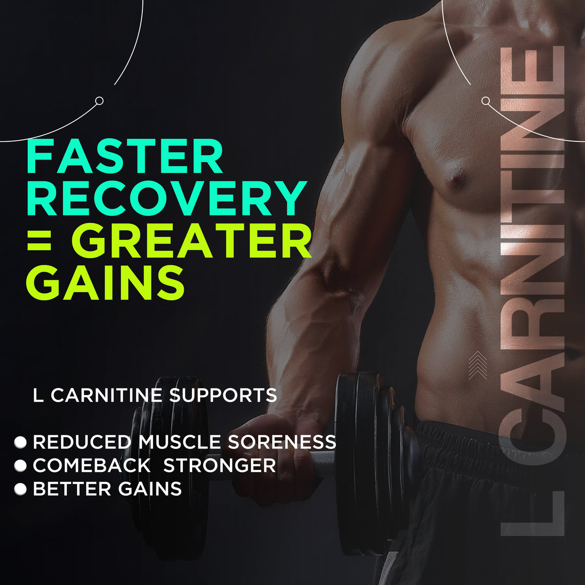 Health Veda Organics L Carnitine L-Tartrate Veg Capsules | Grocsy
