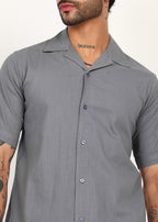 Fabmade Slate Ease Linen Co-Ord Set | Grocsy