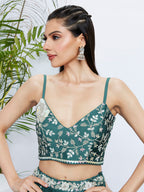 House of Panchhi Pink Pure Georgette Position Printing With Siroski Stone Work Lehenga Choli & Dupatta | Grocsy