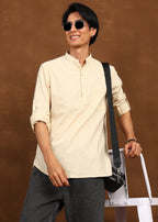Fabmade Dune Linen Kurta | Grocsy