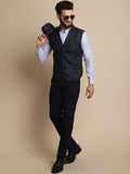 Even Apparels Men's Blue Waistcoat with Notched Lapel | Grocsy