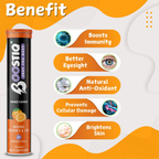 BOOSTIQ Vitamin C & Zinc Effervescent Tablets - Orange Flavour | Grocsy