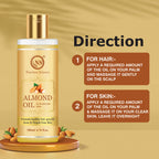 Nuerma Science Pure Almond Hair Oil for Natural Hair Growth | Grocsy