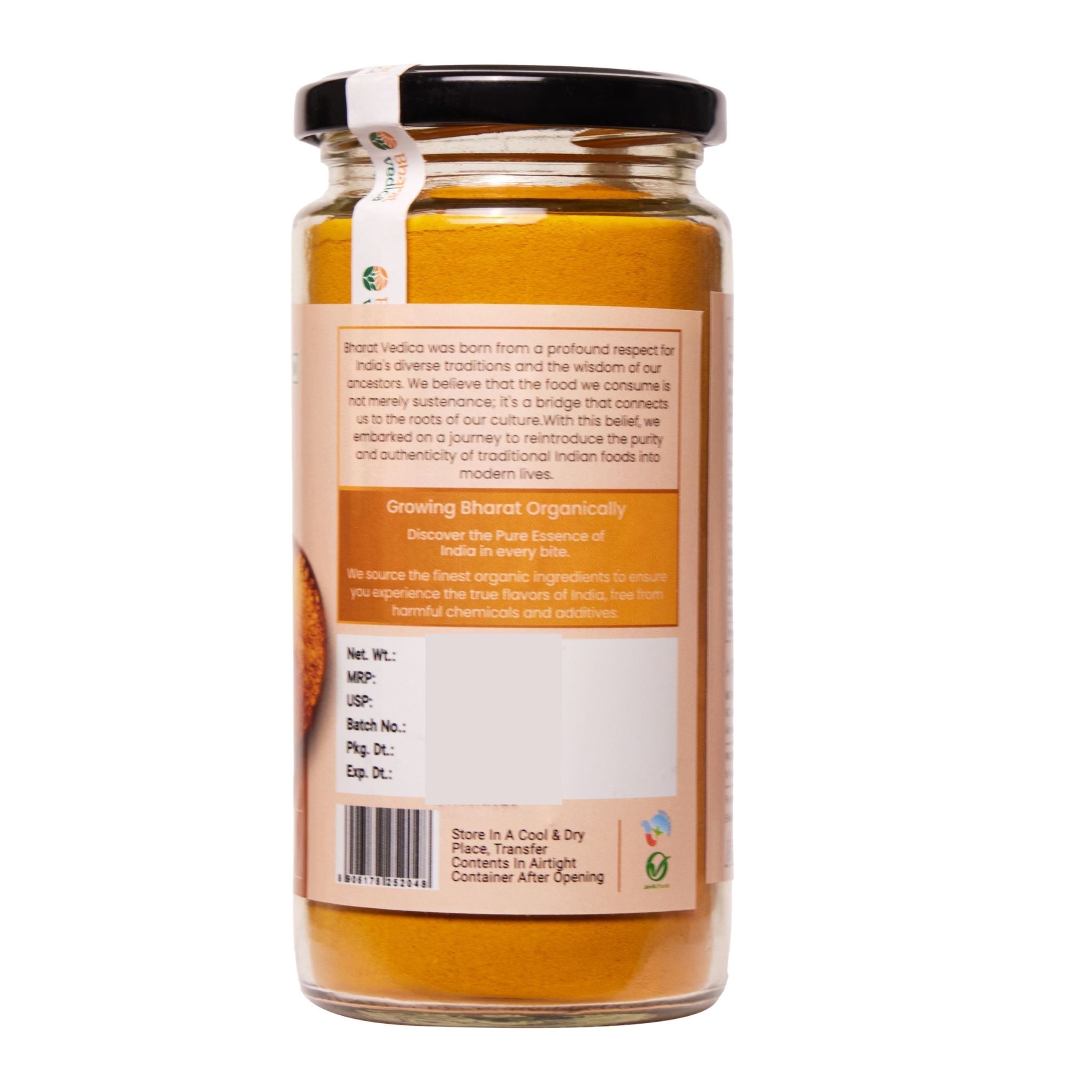 Bharat Vedica Organic Selam Turmeric Powder - Selam Haldi Powder | Grocsy
