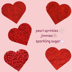 Confect Sprinkles for Cakes & Cupcakes Decoration | USP-24(Red) | Grocsy